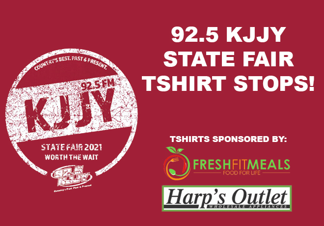 92.5 KJJY State Fair T-Shirt Stops!