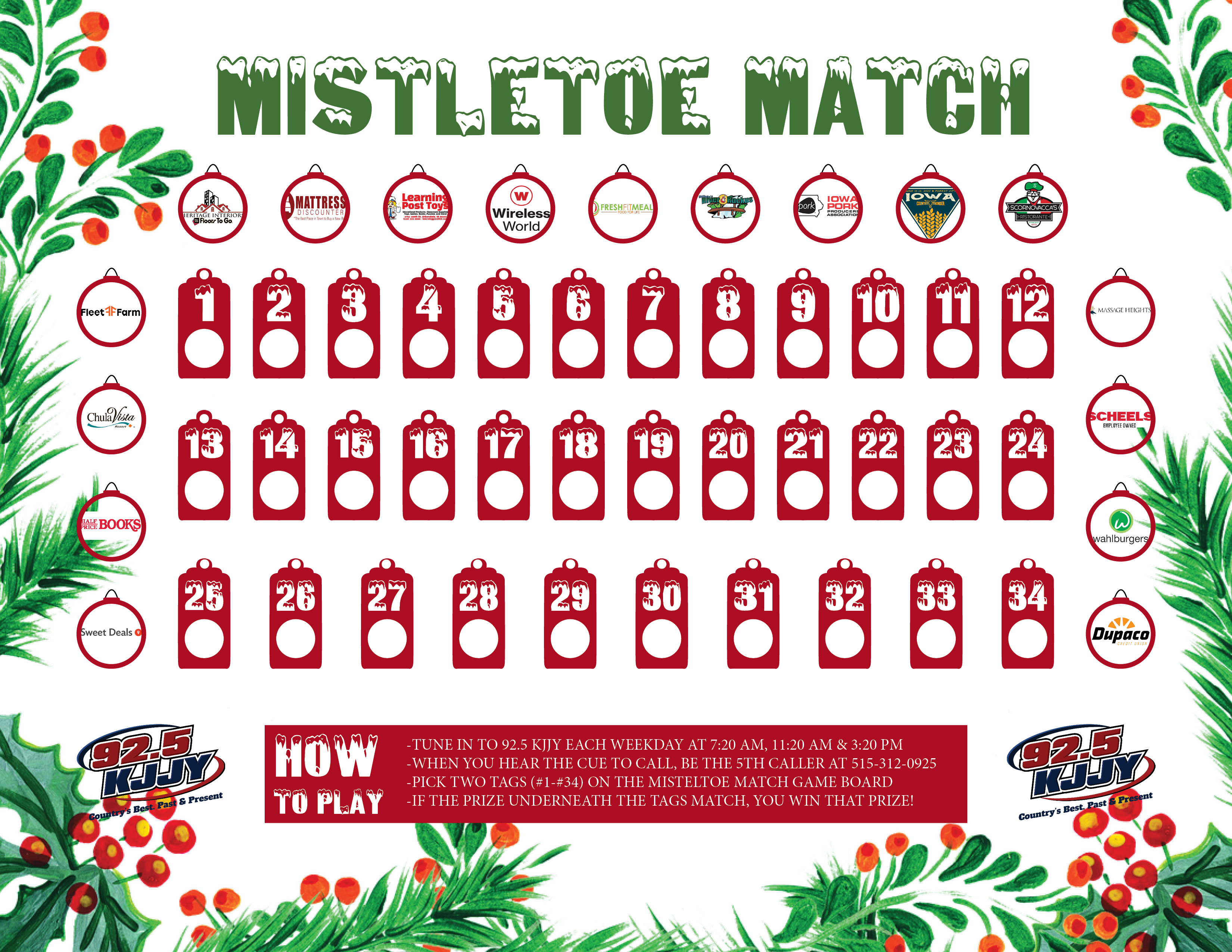 92.5 KJJY Mistletoe Match Is Back!