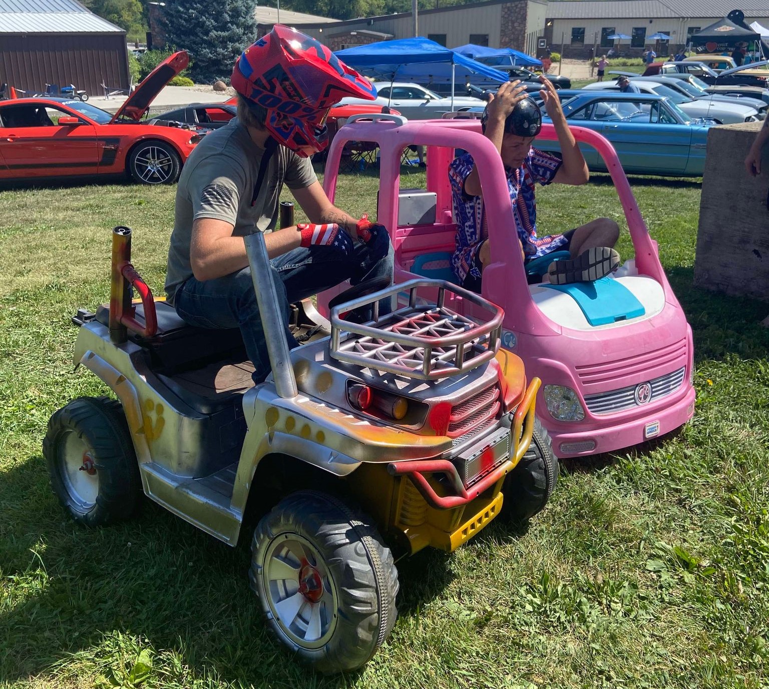 What I Did Over the Weekend: Barbie Car Racing!