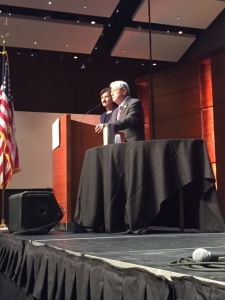 Governor Branstad speaks at the School Administrators of Iowa Conference in Des Moines.  (photo by Sarah Beckman) 