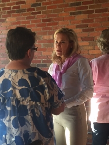 Heidi Cruz, wife of GOP presidential candidate Ted Cruz, meets with Polk County GOP Women.  (photo by Sarah Beckman)