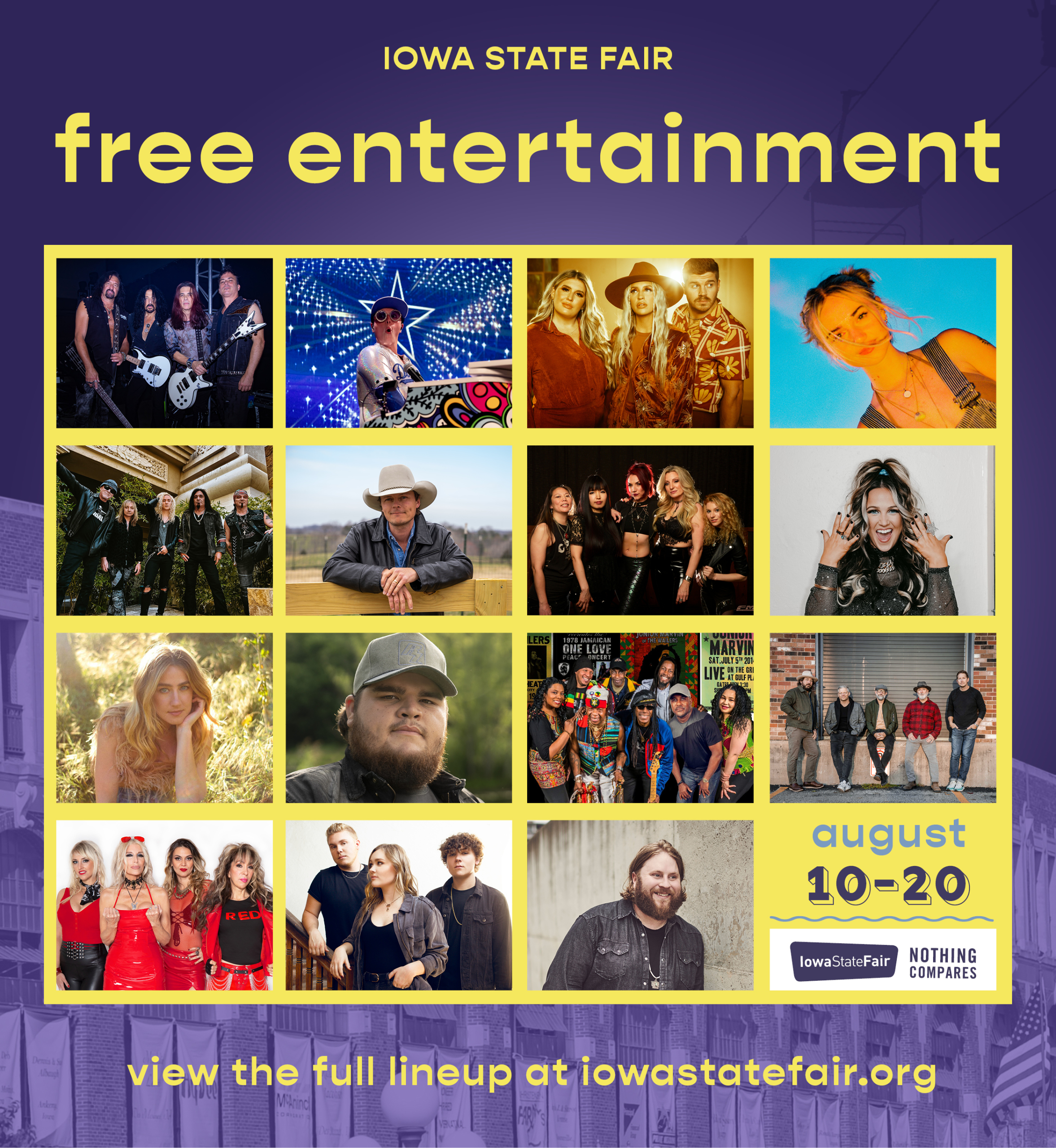 Iowa State Fair Free Entertainment Announce