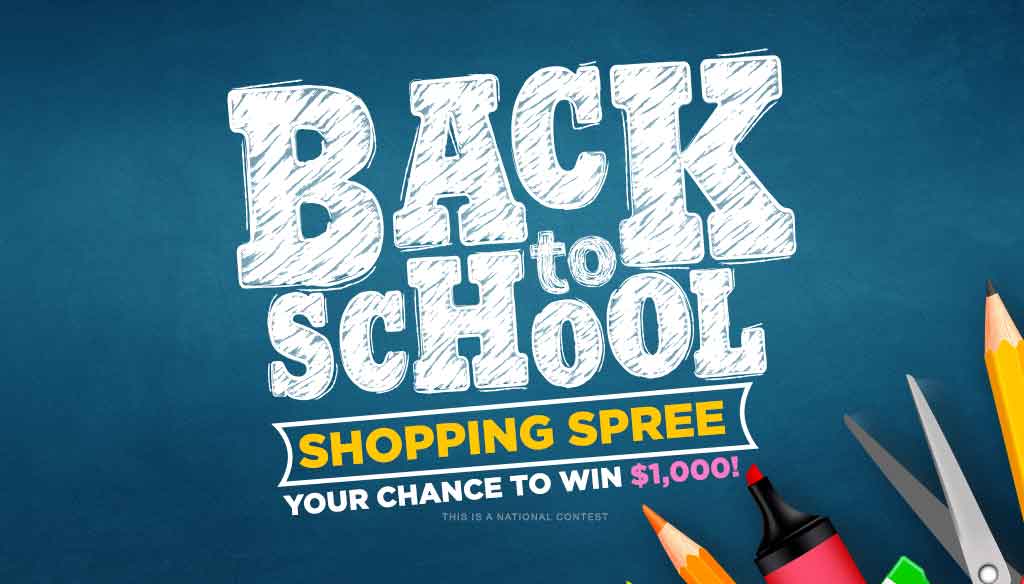Your Chance to Win a Back to School Shopping Spree