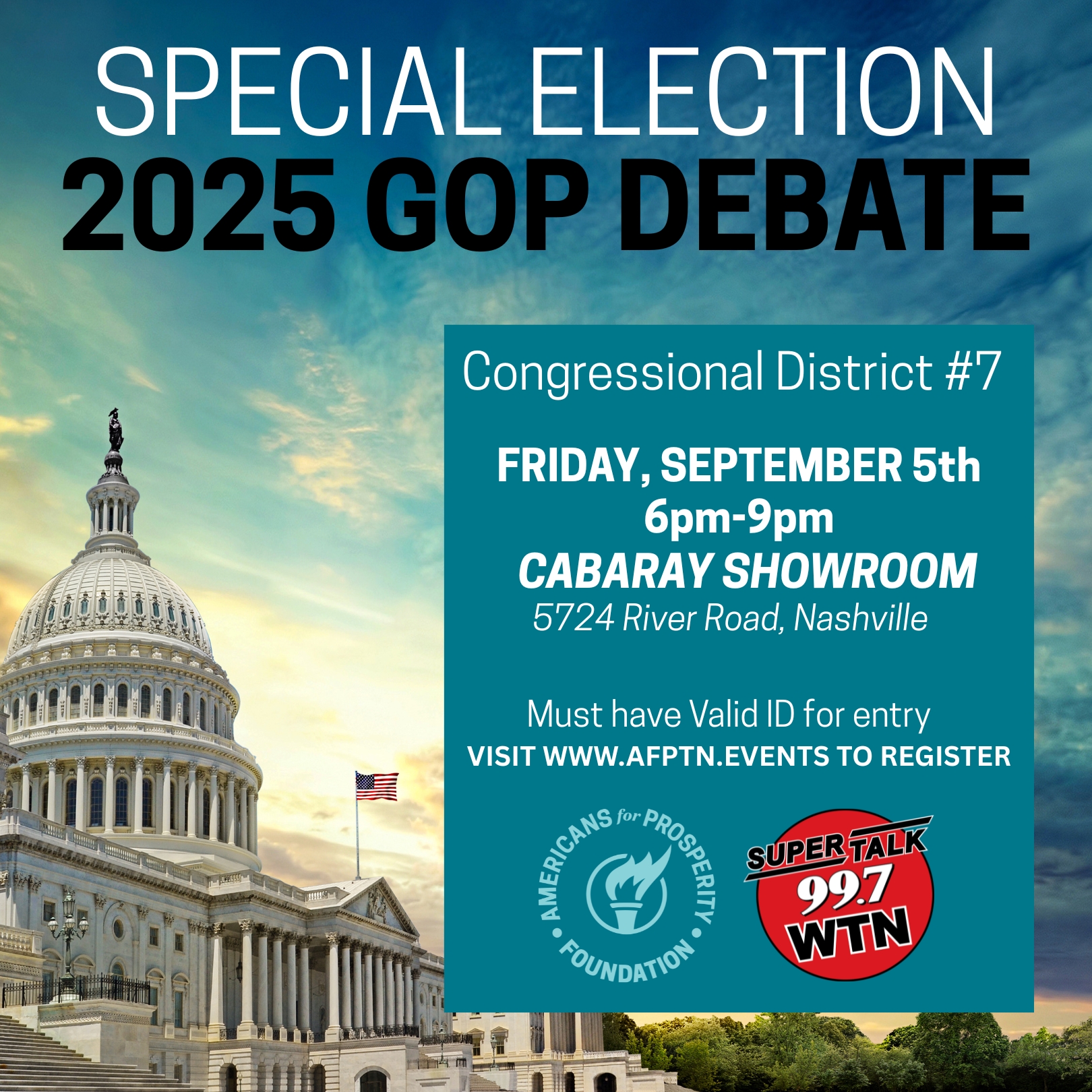 9/5 – AFPTN District 7 Debate