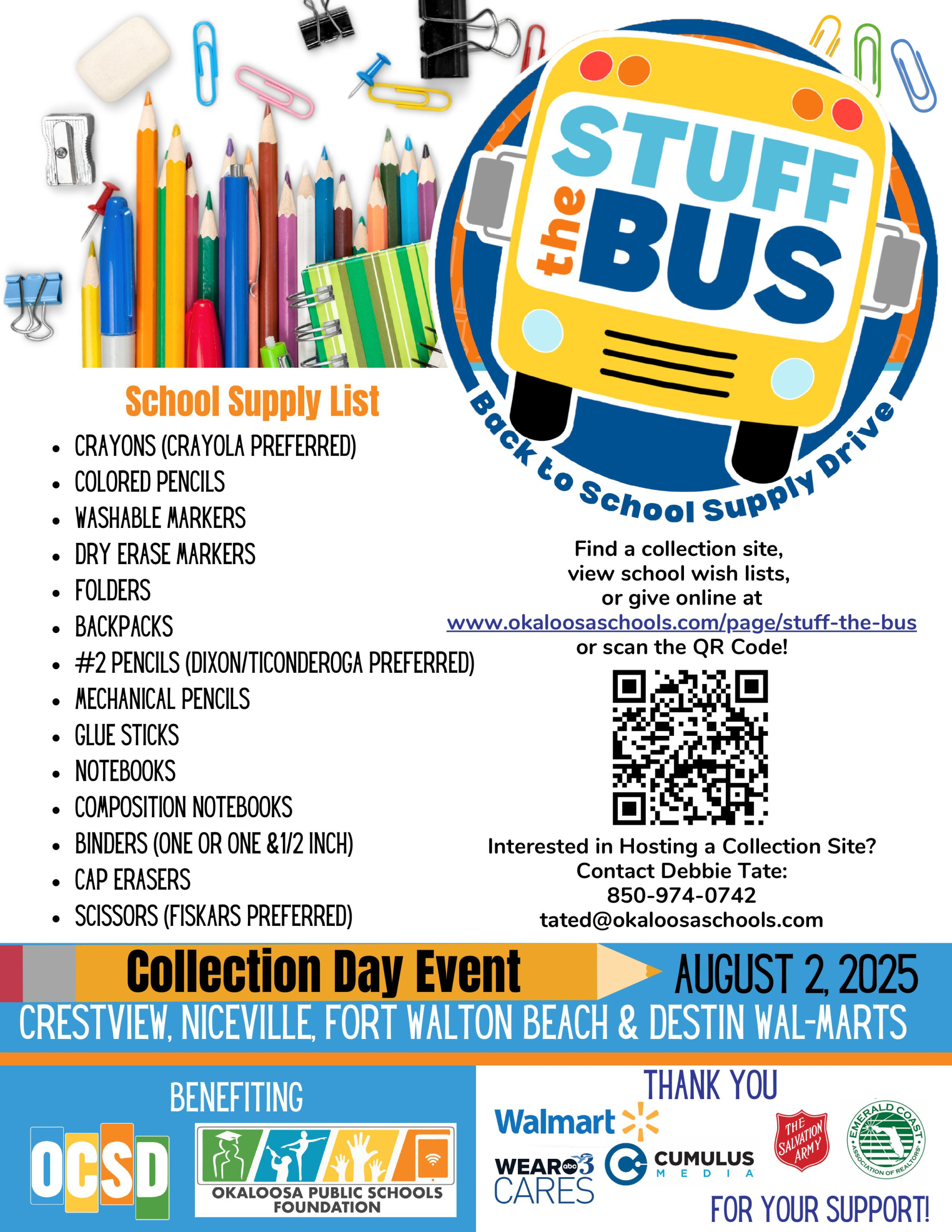 2025 Stuff The Bus Back To School Supply Drive