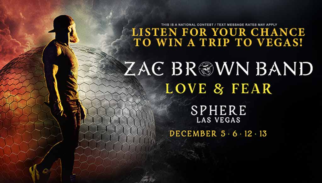 See Zac Brown Band at Sphere Las Vegas