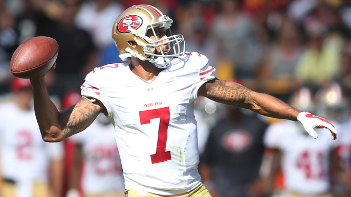 49ers name Colin Kaepernick starting quarterback vs. Buffalo