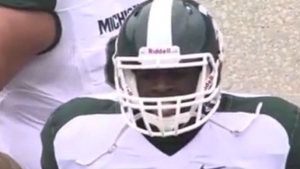 ▶︎ Draymond Green played tight end at a Michigan State spring game