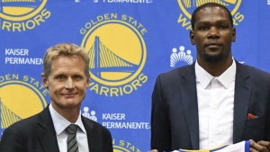 Steve Kerr is giddy about Kevin Durant
