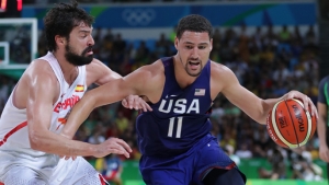 US beats Spain 82-76 in men’s basketball, will play for gold