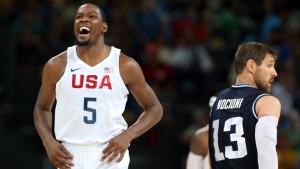 Durant carries Team USA into semis with rout of Argentina