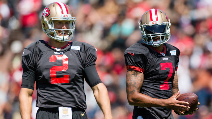 Gabbert outperforming Kaepernick in practice [report]