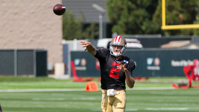 Jones: 49ers want Gabbert to win competition but he doesn’t look up to the task