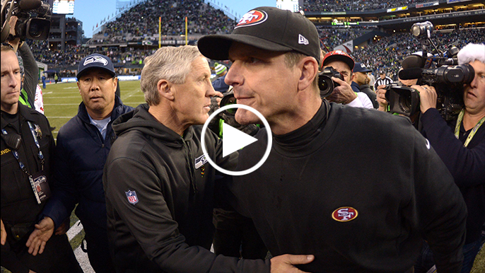 Lund: Harbaugh’s departure officially ended 49ers-Seahawks rivalry