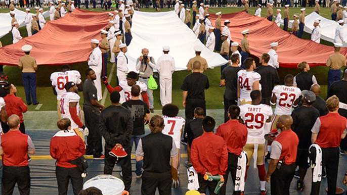 49ers safety Reid joins Kaepernick in kneeling during national anthem