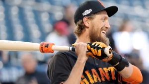 Little kid nails his Hunter Pence Halloween costume