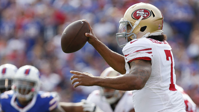 Kaepernick played better than statistics indicate in loss to Bills