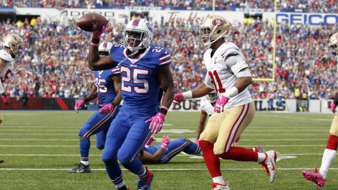 49ers’ run defense spoils Kaepernick’s return in 45-16 loss to Buffalo