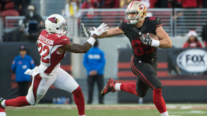 49ers place TE Vance McDonald on IR