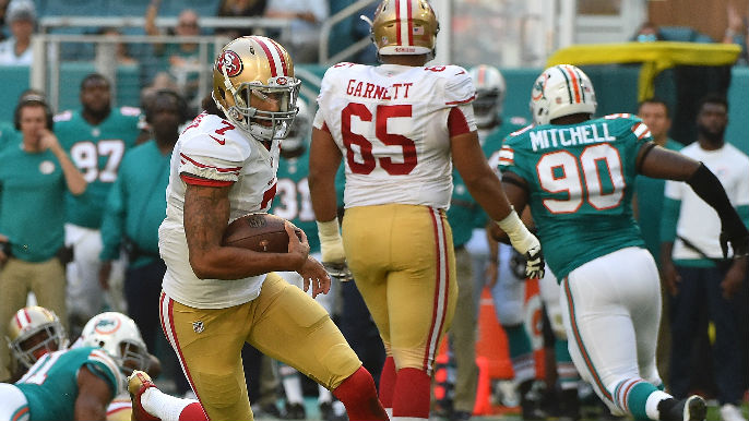 Kaepernick comes up short, then explains views on Castro