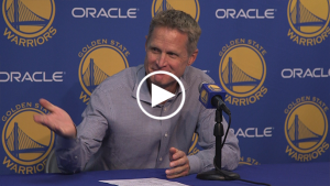 Kerr on Curry: ‘You could tell it was one of those nights pretty early on, so we let him go’