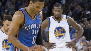 Durant delivers knockout punch in first-ever game vs. OKC