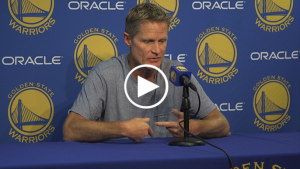 Kerr gives intriguing reason for Thompson’s slow start