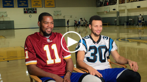 Curry shares his trash talk for Durant following successful MNF bet