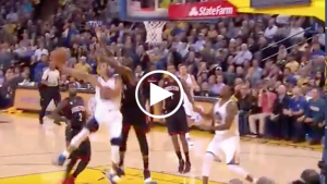 Curry hits unreal layup vs. Rockets