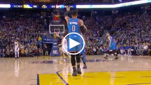 Curry on Westbrook walking up the court with the ball: ‘I guess the limit is six steps’