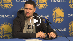 Klay Thompson has funny back-and-forth with Warriors PR regarding his assist total