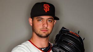 Giants pitcher Tyler Beede freestyle raps for KNBR