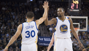 Steph Curry caps Warriors’ 50-point quarter with buzzer-beater three