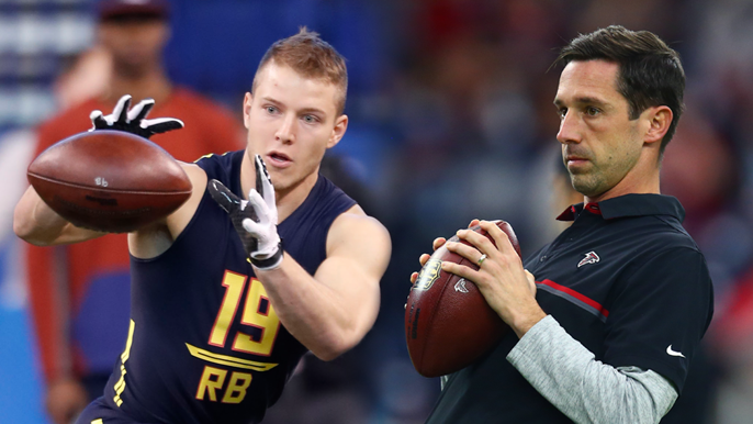 Shanahan watches Christian McCaffrey shine as WR at Stanford Pro Day