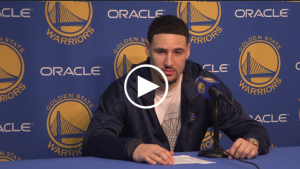 Klay Thompson credits recent good weather for Warriors’ victory