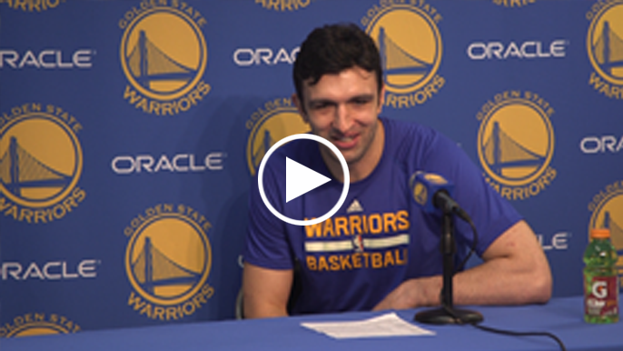 Steve Kerr and Zaza Pachulia explain beard bet with strength coach
