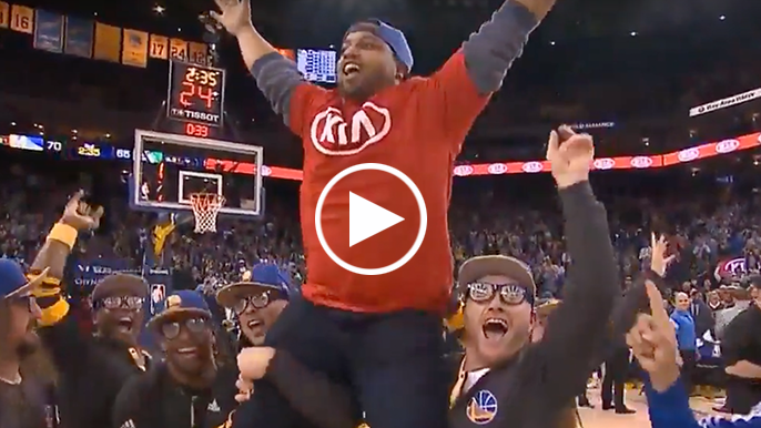 Warriors fan wins car after hitting four three-pointers in 30 seconds