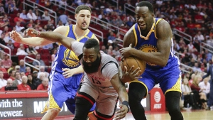 Warriors topple Rockets 113-106, win eighth game in a row