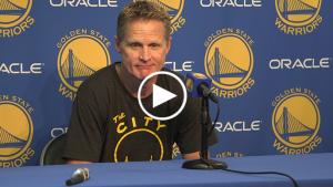 Kerr sarcastically pokes fun at media regarding Durant’s return