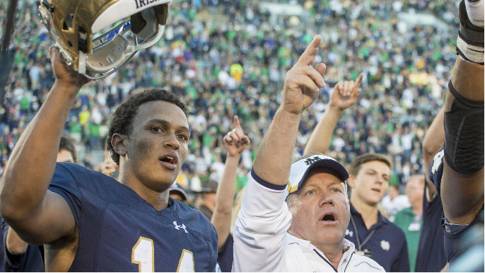 Notre Dame coach says QB DeShone Kizer should’ve stayed in college