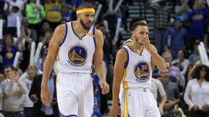 JaVale McGee meets Lillard’s high-flying dunk attempt at the rim