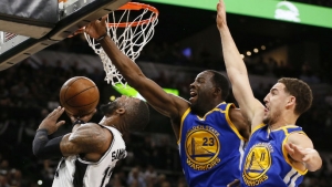Warriors advance to third straight NBA Finals after sweeping Spurs