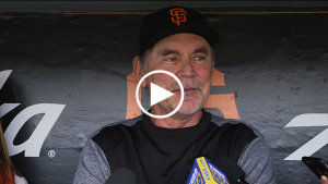 Bochy reports Bumgarner will throw this week as part of rehab