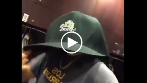 JaVale McGee found an NBA Finals hat big enough for Zaza Pachulia