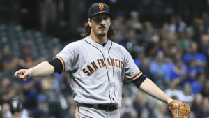 Samardzija strikes out 10 Brewers, Giants offense comes alive