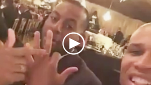 Curry and Iguodala engage in smack talking with Richard Jefferson at Bazemore’s wedding