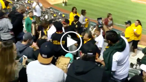 Security guard attacks fan at A’s, Giants’s game