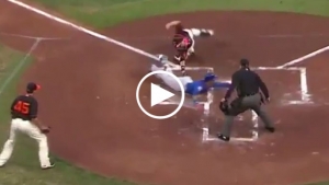 Baez beats ridiculous Moncrief throw on wild inside-the-park home run