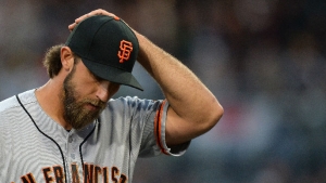 Bumgarner scratched with flu-like symptoms, Cain to start