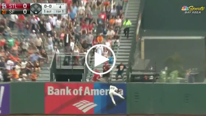 Hernandez robs home run with acrobatic catch over centerfield wall